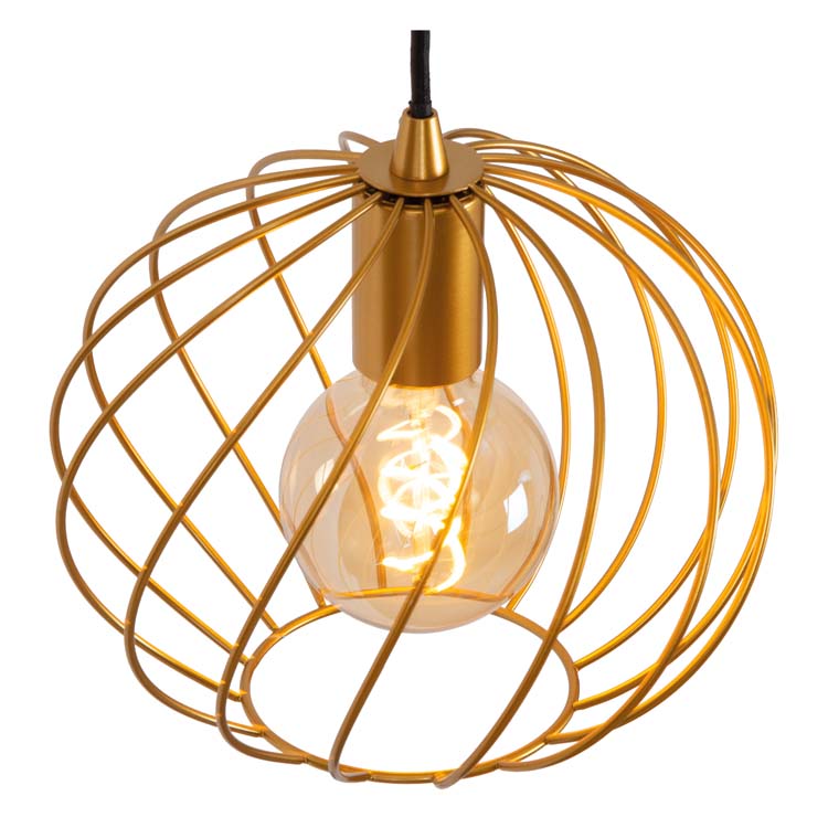 Hanglamp - goud/messing - Ø50cm - 3xE27 - 40W