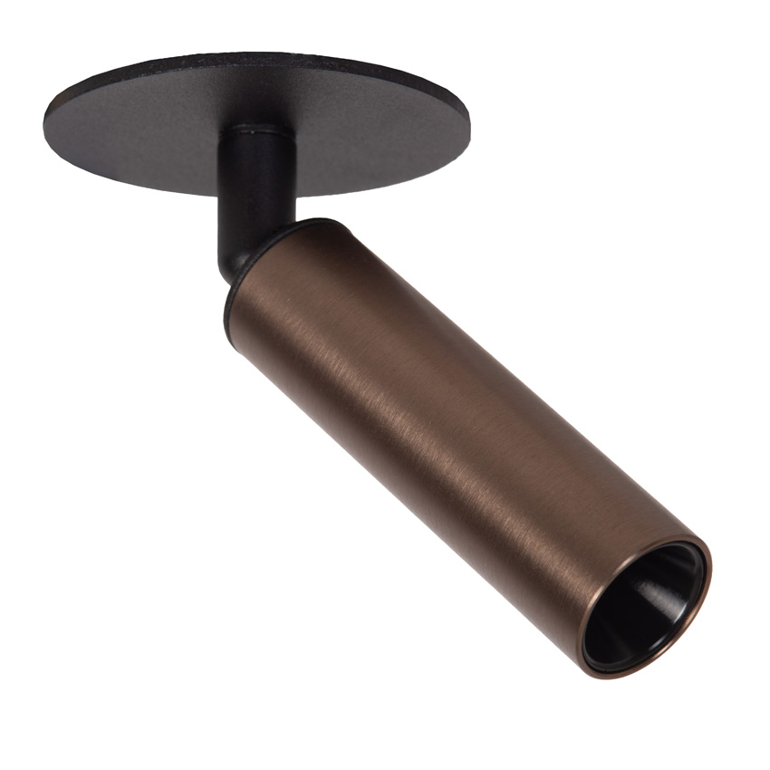 Lucide Essential Keoni - Plafondspot - Ø8cm - LED - 1xG9 - Koffie