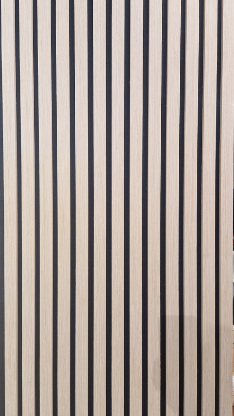 Wandpaneel Line up accoustic witte eik 52x270cm