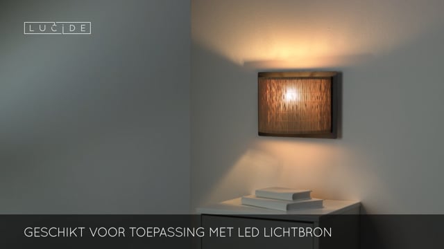 Lucide MAGIUS - Applique murale - 1xE27 - Naturel
