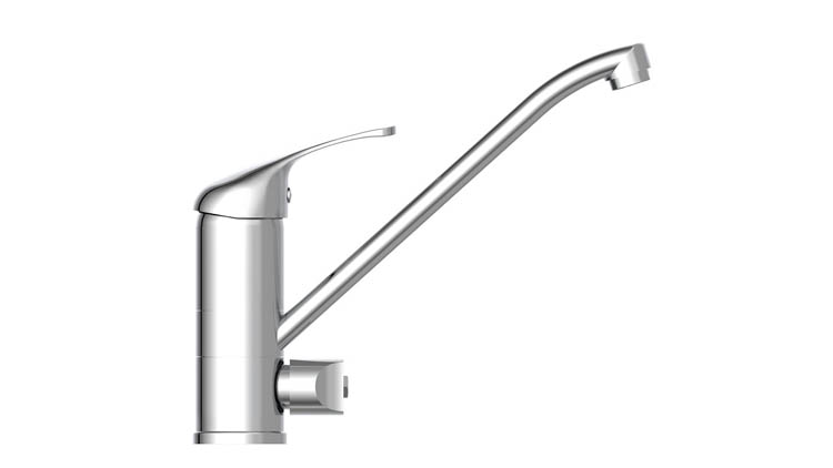 Robinet de cuisine Frida avec connexion pour machine chrome