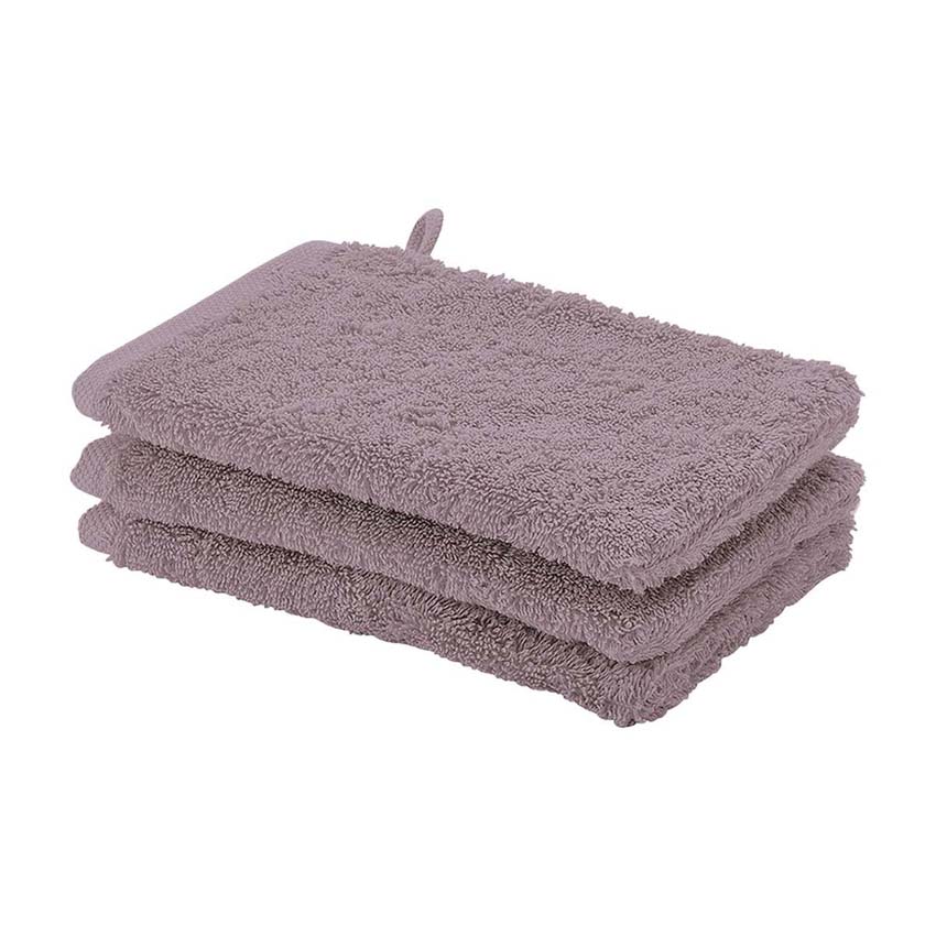 Washandje Aquanova London katoen Malva 16x22cm