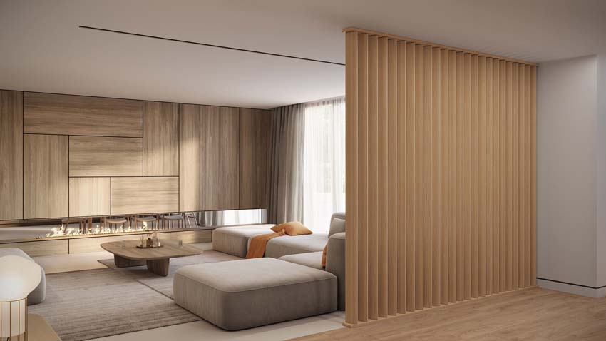 Lamel Line up Separo licht eik 12x277x3,6cm