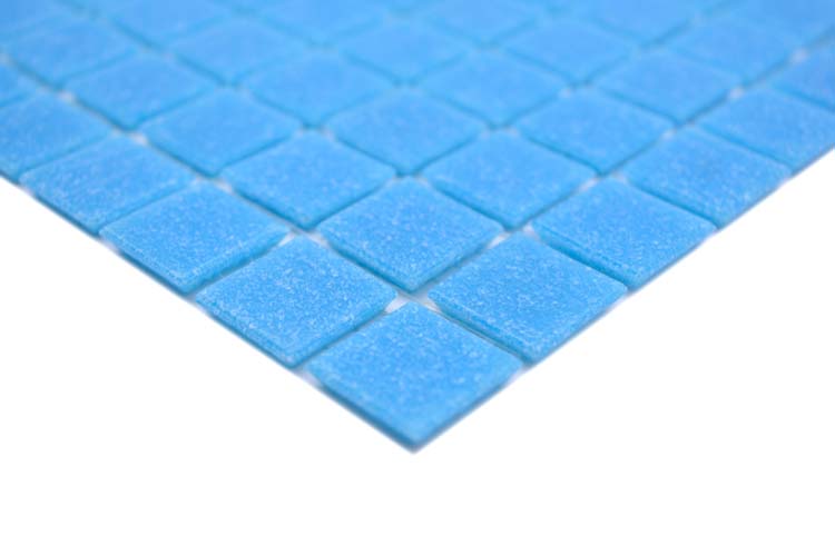 Mosaïque Verre turquoise brillant 32,7x30,5cm