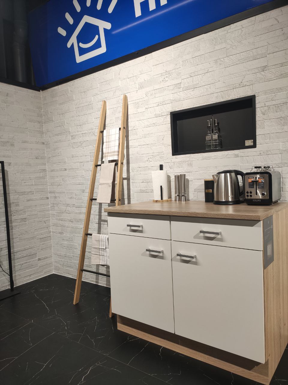 Keukenkast Budget onderkast wit 100x84cm