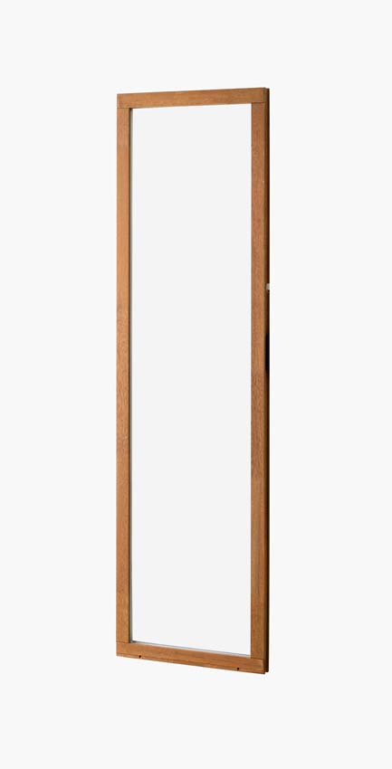 Châssis fixe Trae bois Meranti 46mm naturel L600xH2100mm