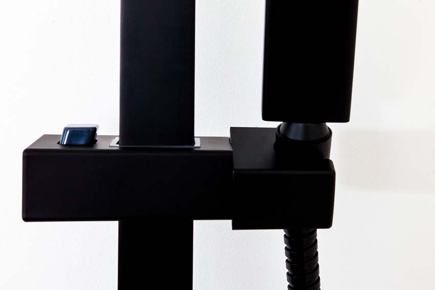 Doucheset Hifune thermostatisch met cooltouch zwart