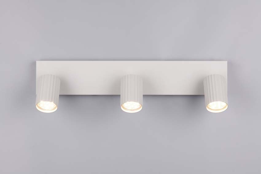 Opbouwspot - Grijs - 50x9x14,5cm - Dimbaar - GU10 - 3x10W