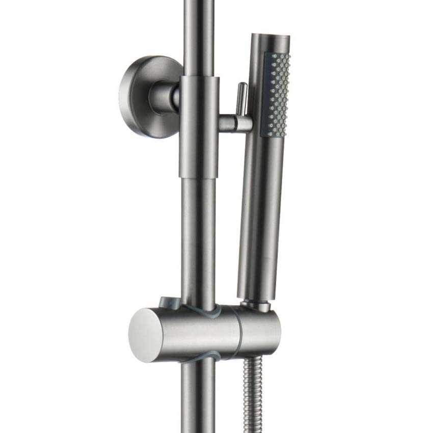 Doucheset Rondo thermostatisch met cooltouch gunmetal