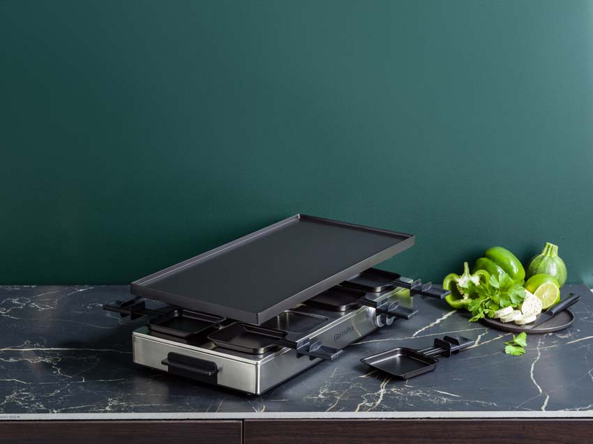 Gourmet en raclette Dagelijkse Kost GreenPan Chefs Collection PFAS-vrij zwart 52,6x24,1x15,4cm Gourmet en raclette Dagelijkse Kost GreenPan Chefs Collection PFAS-vrij zwart 52,6x24,1x15,4cm