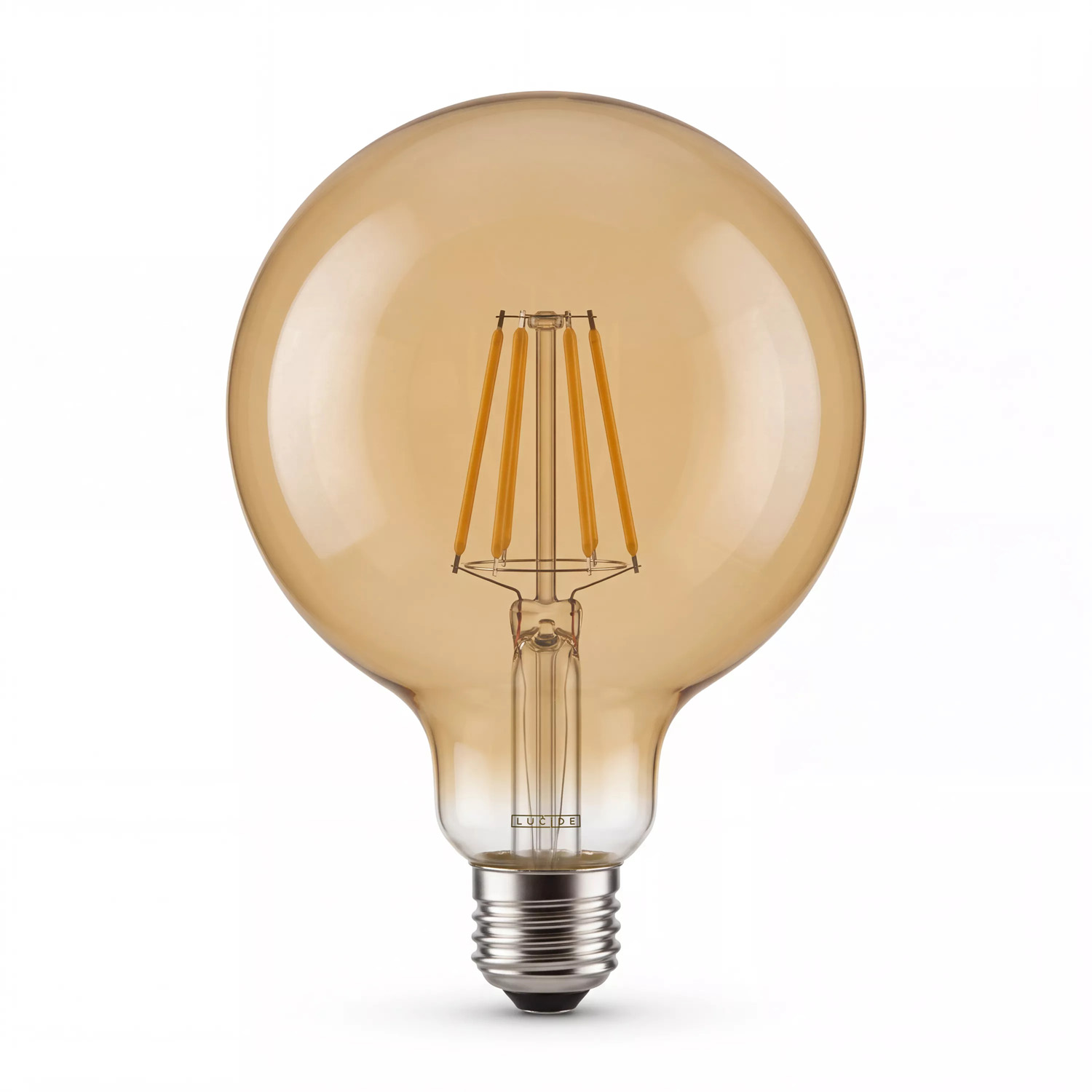 Ampoule LED à filament - E27 - ambre - H17,5/Ø12,5cm - dimmable - 8W - 900lm - 2700K