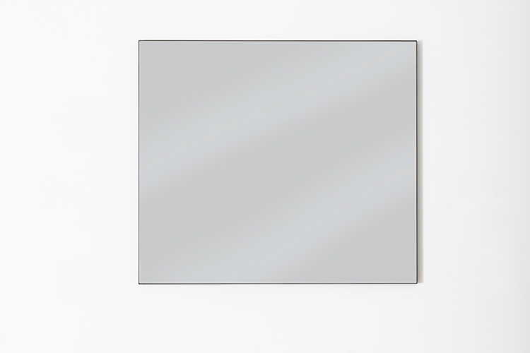 Miroir rectangulaire à cadre noir 80x70cm