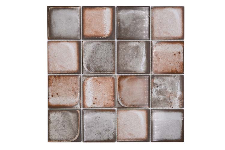 Mozaïek cementgrijs/beige glanzend 29,8x29,8cm