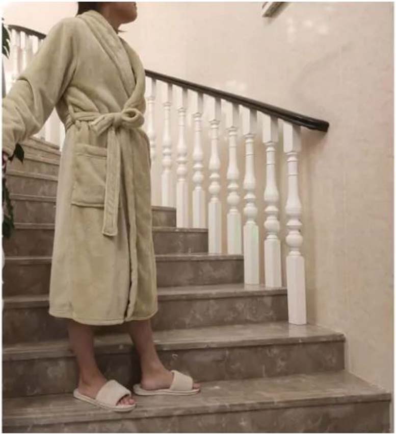 Robe de chambre microfibre beige M/L