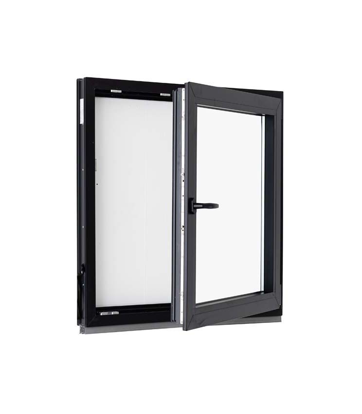 Châssis oscillo-battant pvc Deceuninck Elegant Infinity noir/noir D