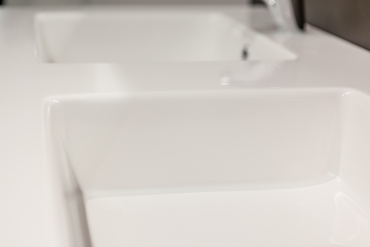 Lavabo Sanne double blanc 120x54x4cm