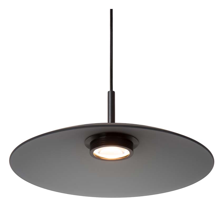 Lucide Premium Menga - Suspension - Ø 40 cm - LED Dim. - 1x11W 2700K - Fumé