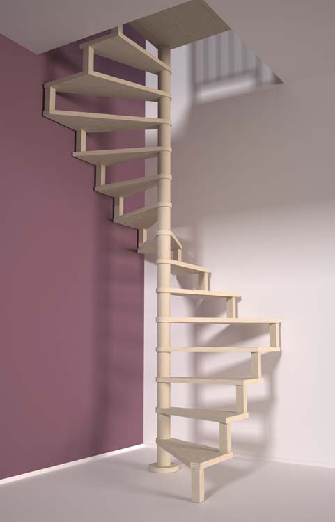 Escalier en colimaçon sapin Zittau 120cm