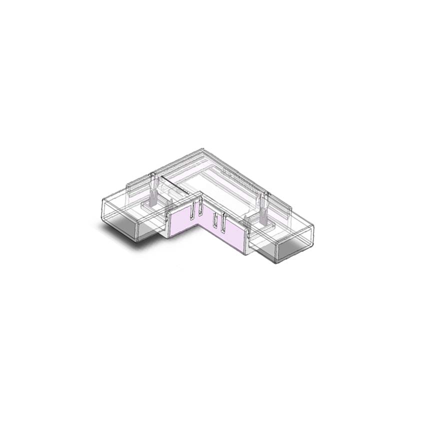 Hoek verbinding voor LED-strip 10mm