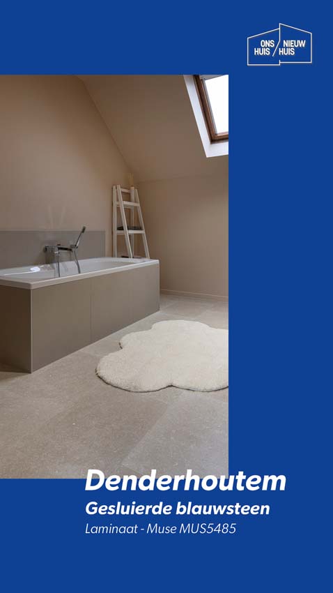 Laminaat Quick-Step Muse 8mm gesluierde blauwsteen 120x39,6cm