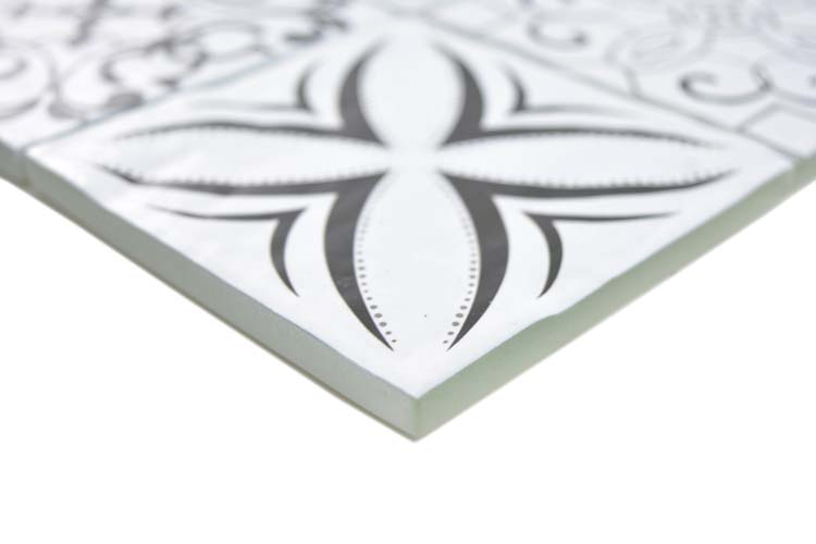 Mozaïek Antic Patchwork Medium zwart/wit 30x30cm