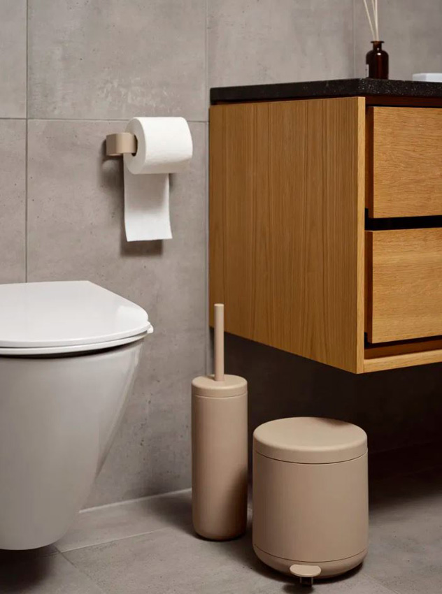 Brosse de toilettes Zone Denmark Ume céramique camel