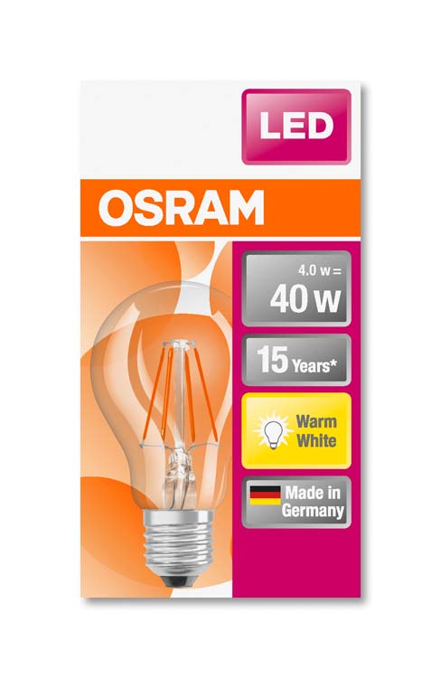 LED lamp retro classic 40 E27 4W warm wit filament
