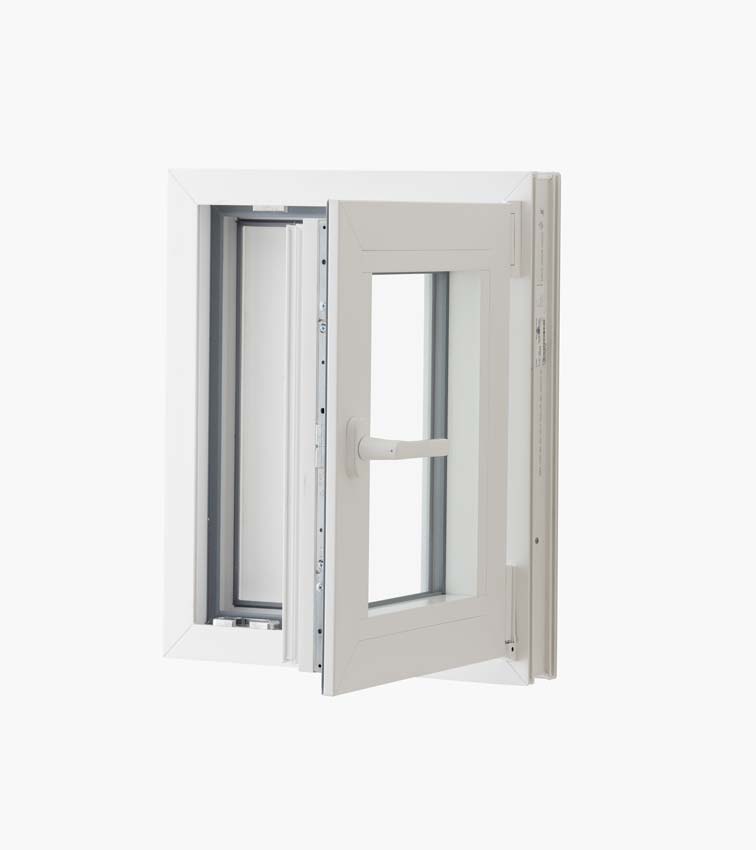 1-VAN Châssis oscillo-battant pvc Elegant blanc/bl B500xH600 mm D  mat