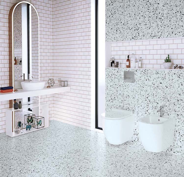 Vloer- en wandtegel Minimal terrazzo 60x60cm