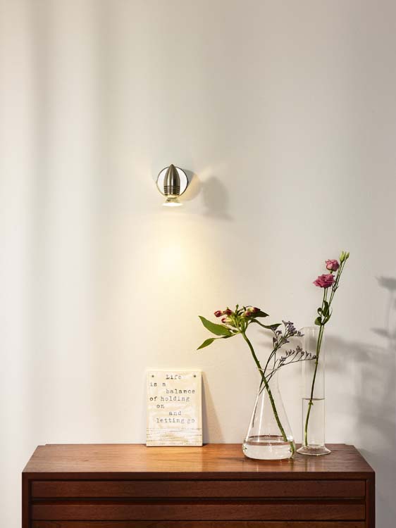 Wandspot - wit - Ø8.5cm - GU10 - 5W