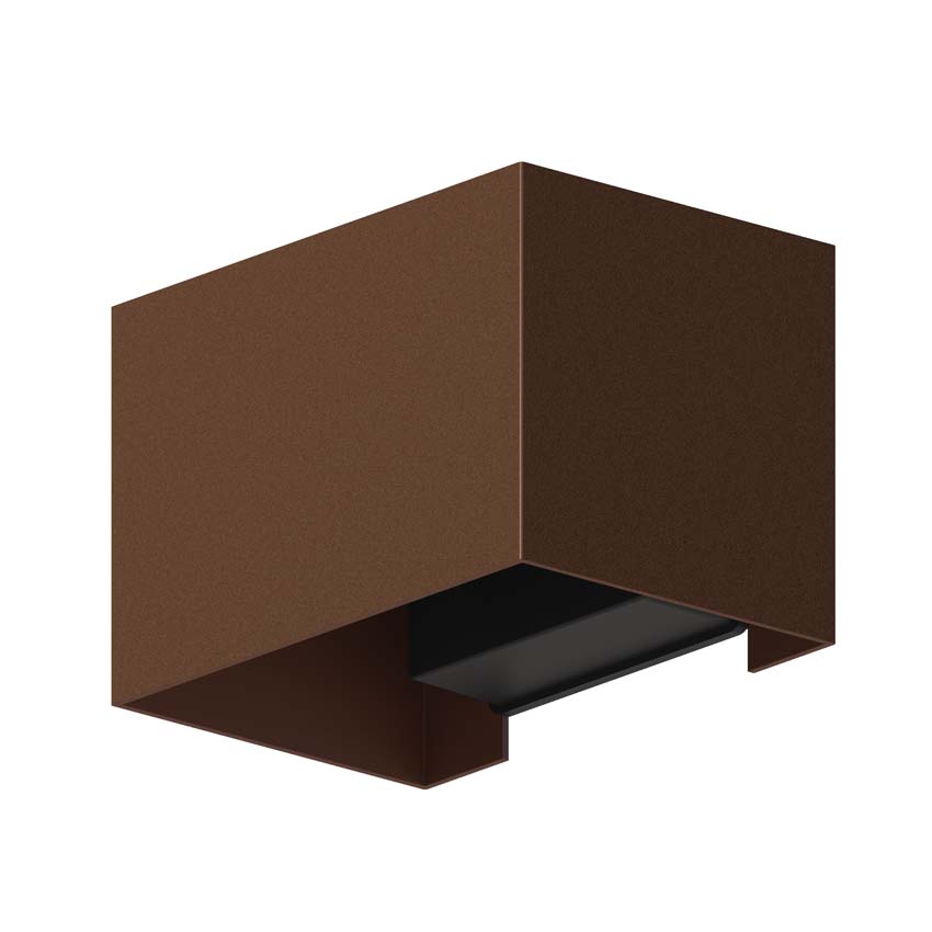 Wandlamp - Roest - 15x10x10cm - LED geïntegreerd - 1x7W - 3000K