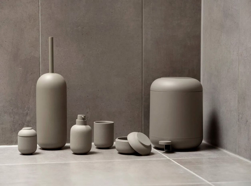 Toiletborstel Zone Denmark Ume beton taupe