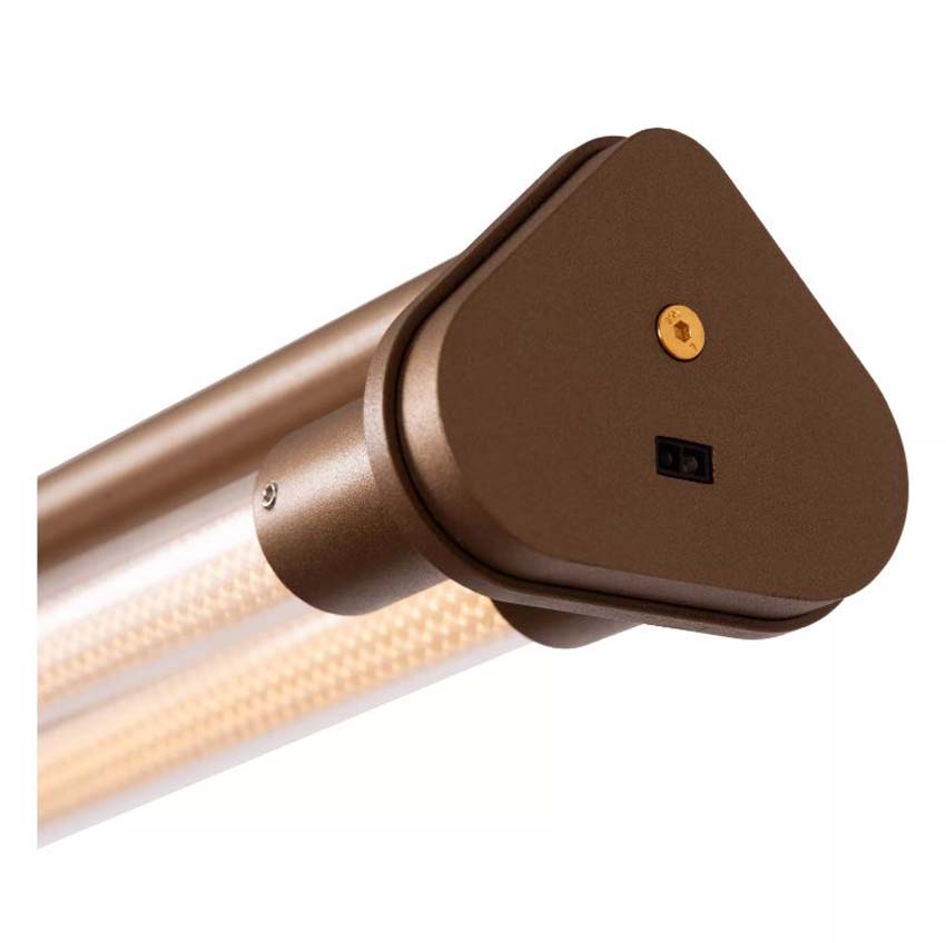 Lucide Vibes Janderin - Hanglamp - LED Dimbaar - CCT - 2x16,5W 2200K/3300K - Handbewegingssensor - Champagne