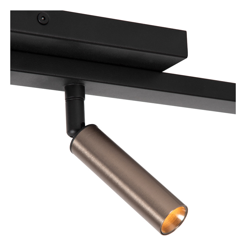 Plafondspot - 118,4x10x15,7cm - G9 - 6x3,8W - Koffie