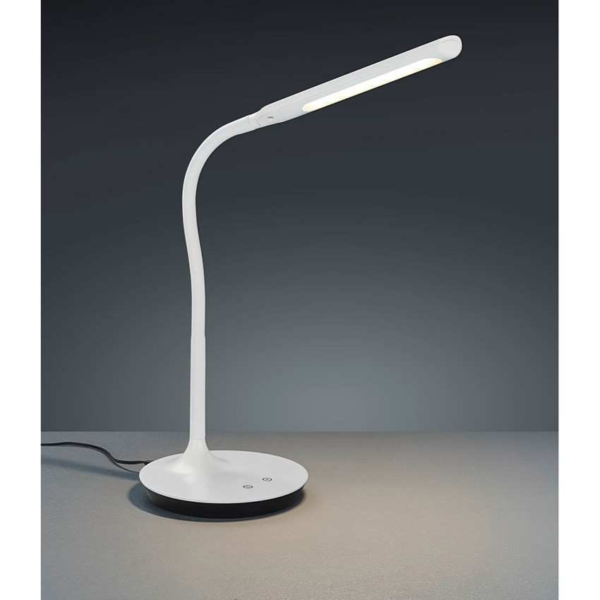 Lampe de bureau - blanc - 40x16,4x41cm - dimmable - LED - 1x5W - 3000/4000/5000K - commande tactile