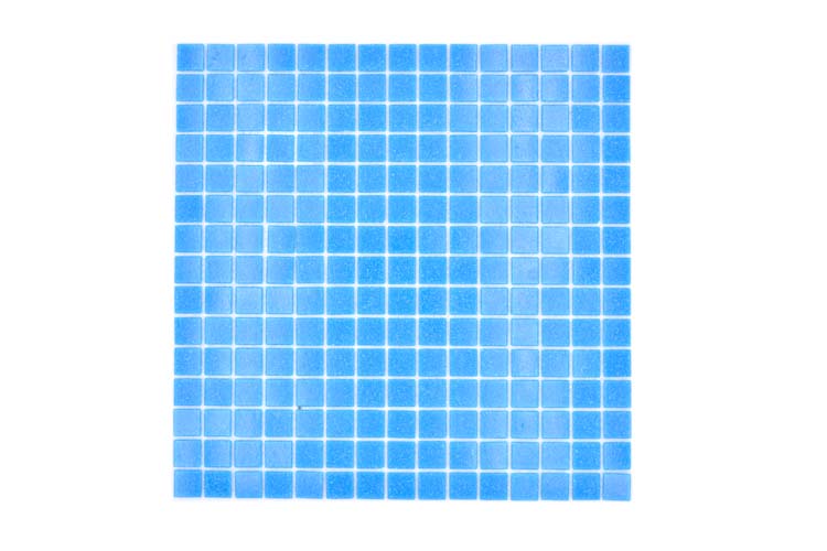 Mozaïek Glas blauw glanzend 32,7x30,5cm