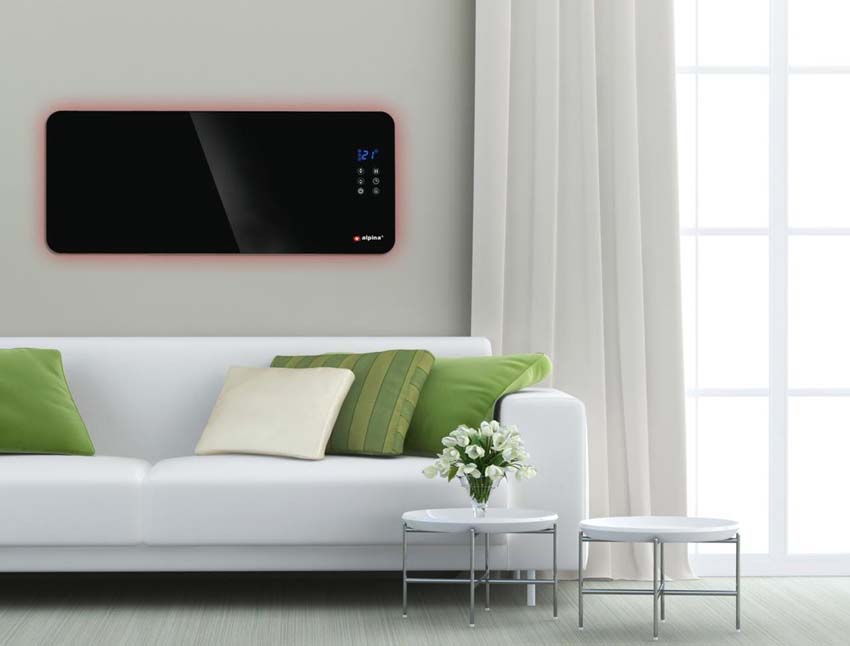 Convectorkachel Ethan zwart 2000 watt