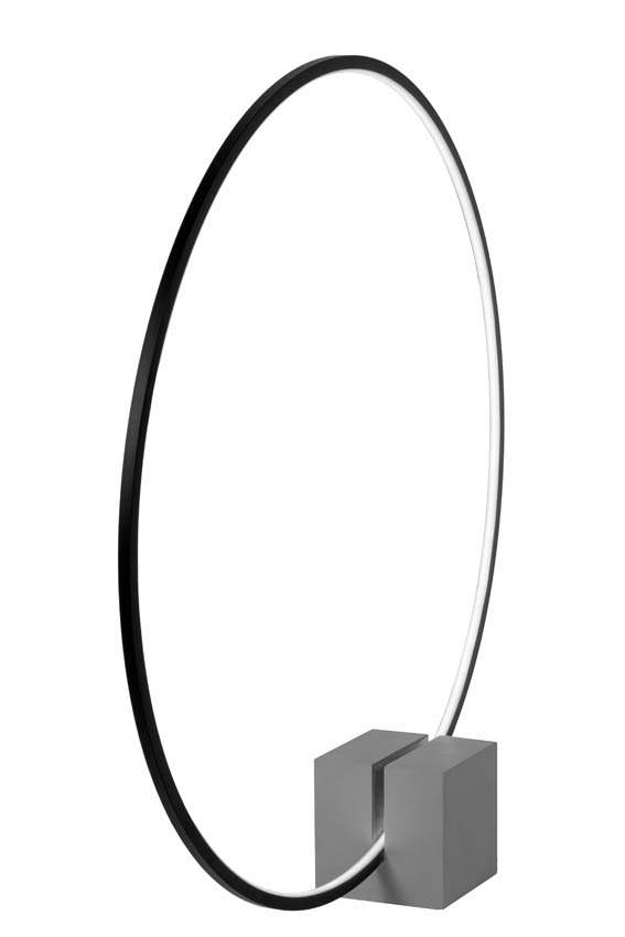 Lampe de table - Ø83cm - LED dimmable - 1x24W 3000K - Noir