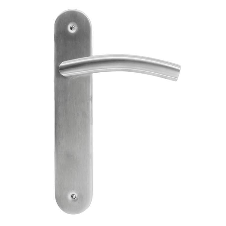 Poignée de porte calabria inox plus sans rosace