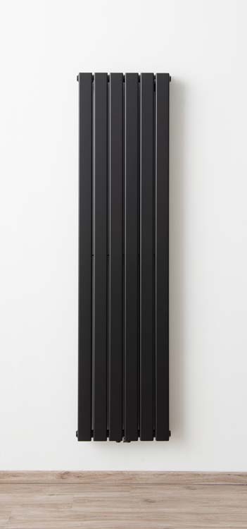 Designradiator Dana dubbel 180x45,6cm mat zwart 1623Watt