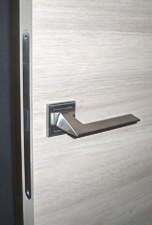 Porte intérieure complète Pro Palladium blanc 201,5x68cm tubulaire gauche + châssis coulissant 13-15,5cm