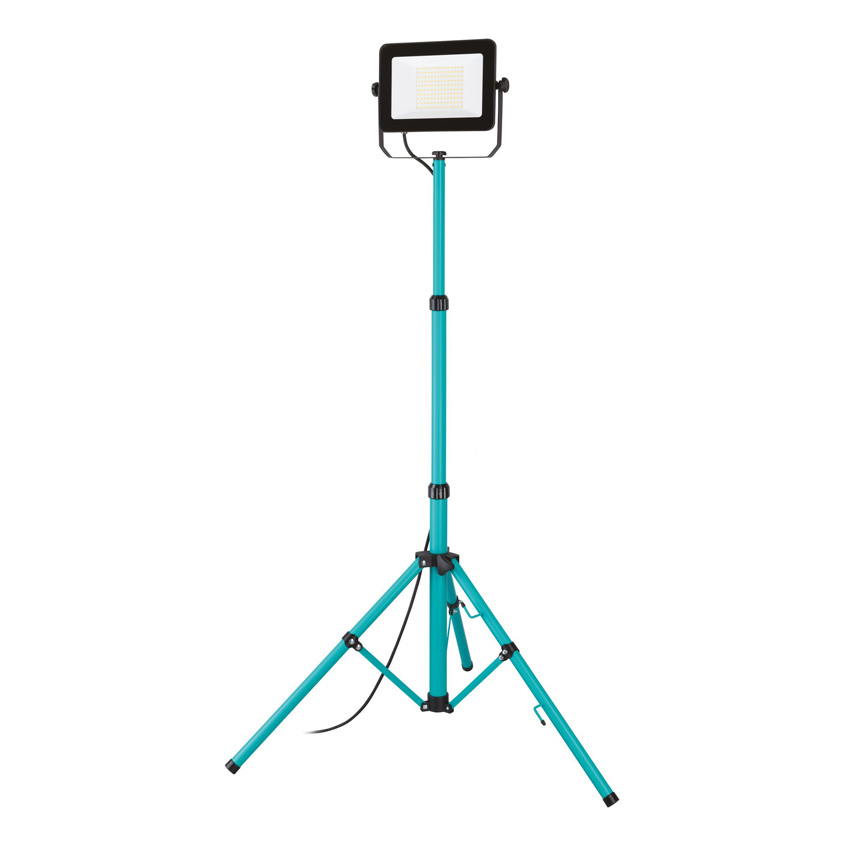 Straler op voet - zwart/turquoise - 75x68,5x200cm - LED - 1x100W - 4000K - 11200lm - IP65