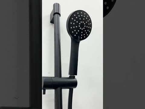Barre de douche Sky avec douchette à main noir mat Barre de douche Sky avec douchette à main noir mat