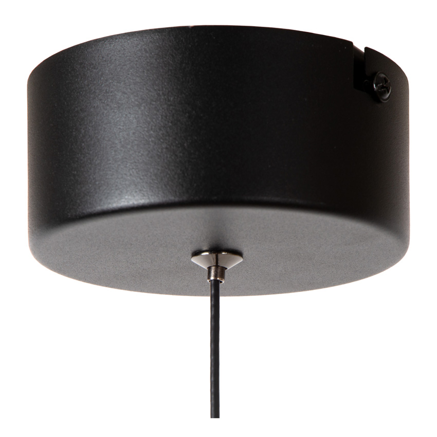 Lucide Premium Calina - Suspension - Ø9,9cm - LED Dimmable - CCT - 1x7W - 2200K/3300K - Avec module LED remplaçable - Noir