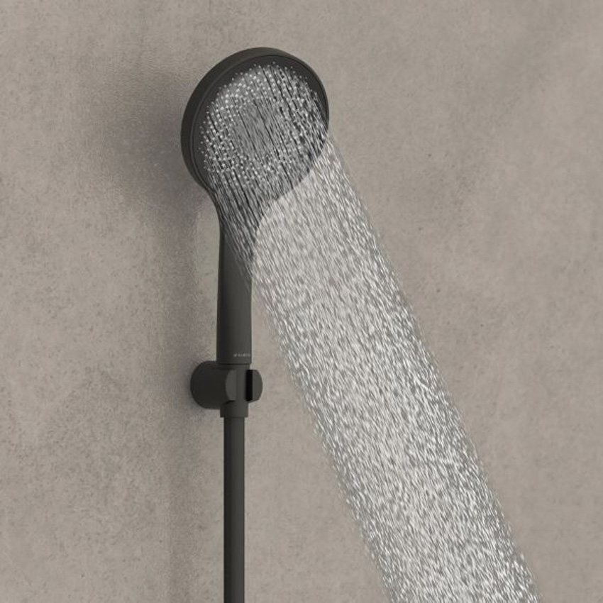 Douchette à main Cali noir mat Ø13cm