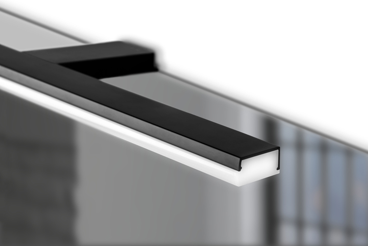 Badkamerverlichting - zwart 30,8cm - 8W - 5700K - IP44