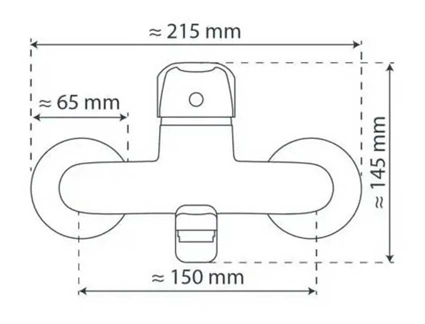 Robinet de cuisine Olaf chrome montage mural
