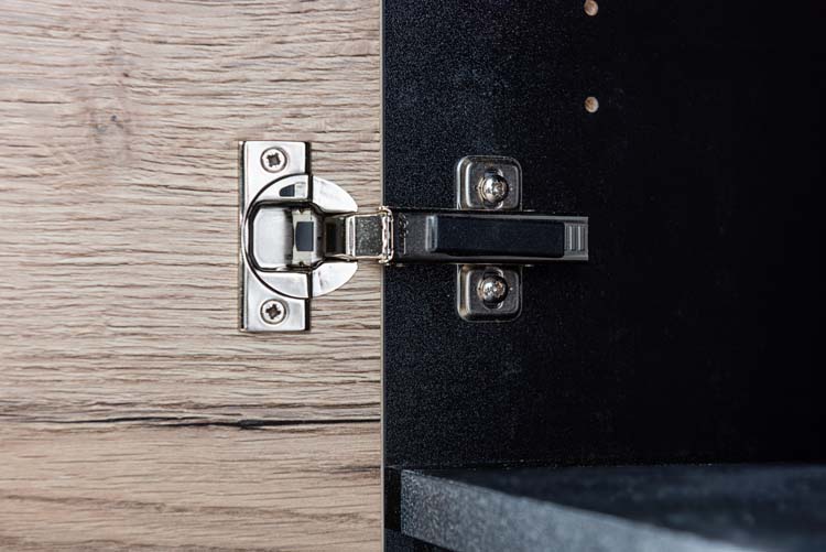 Armoire colonne Dotan chêne sur pied 185x40x32cm