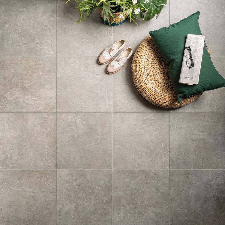 Carrelage de sol Evolution greige 45 x 45 cm