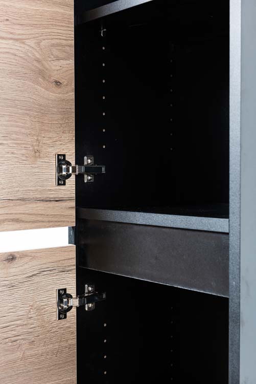 Armoire colonne Dotan chêne sur pied 185x40x32cm